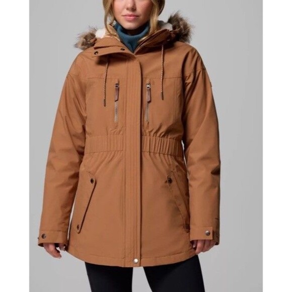 Columbia Payton Pass II Interchange Jacket for Ladies Camel Brown Size 3X New - Picture 1 of 16